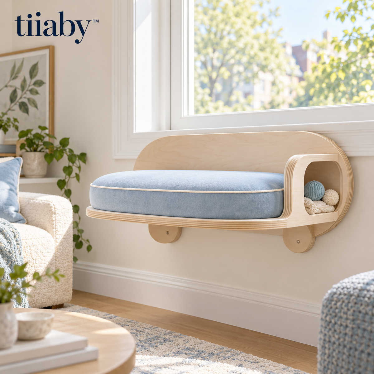 tiiaby SunCove Window Perch — Window-side lifestyle view