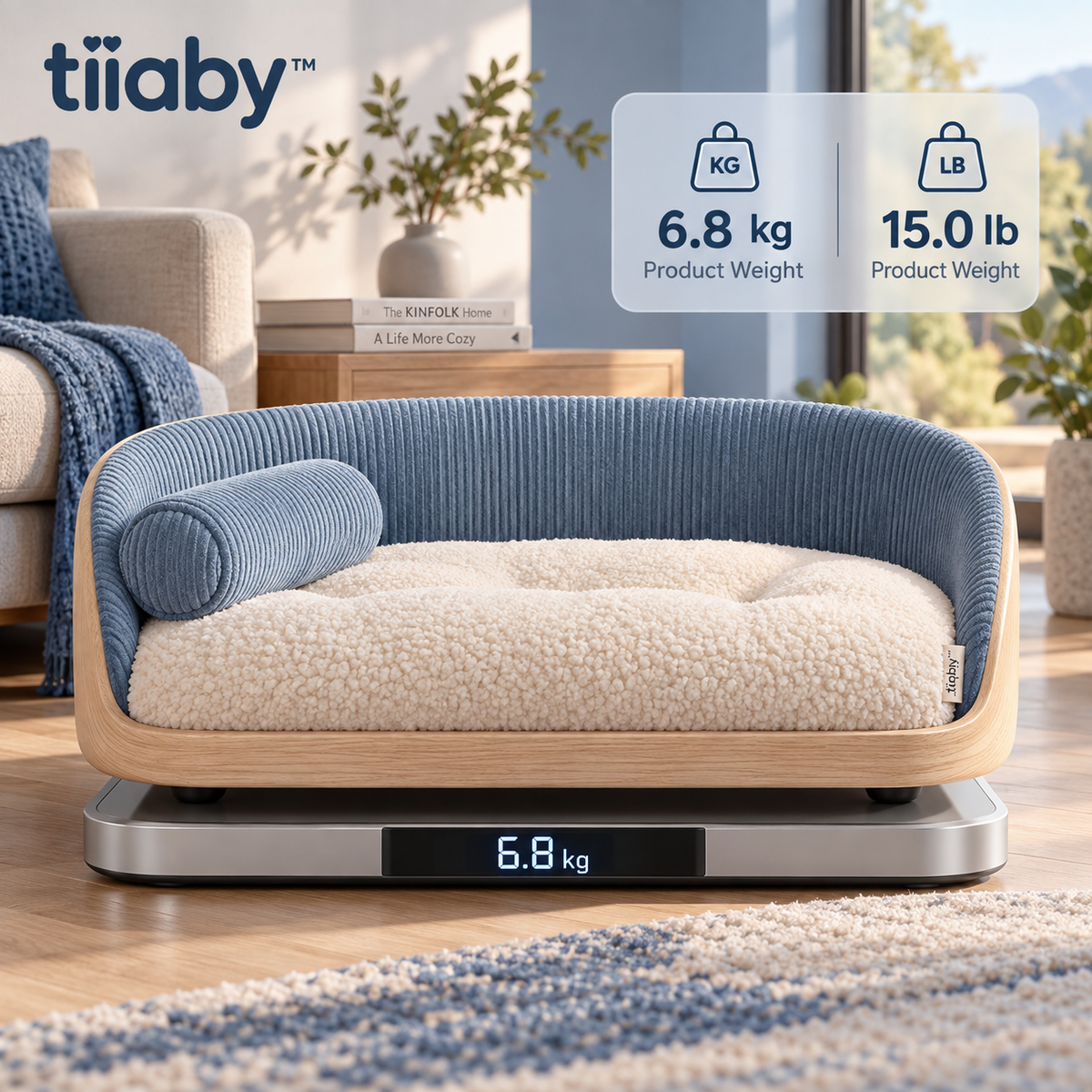 tiiaby Cloudline Comfort Pet Sofa Bed weight reference