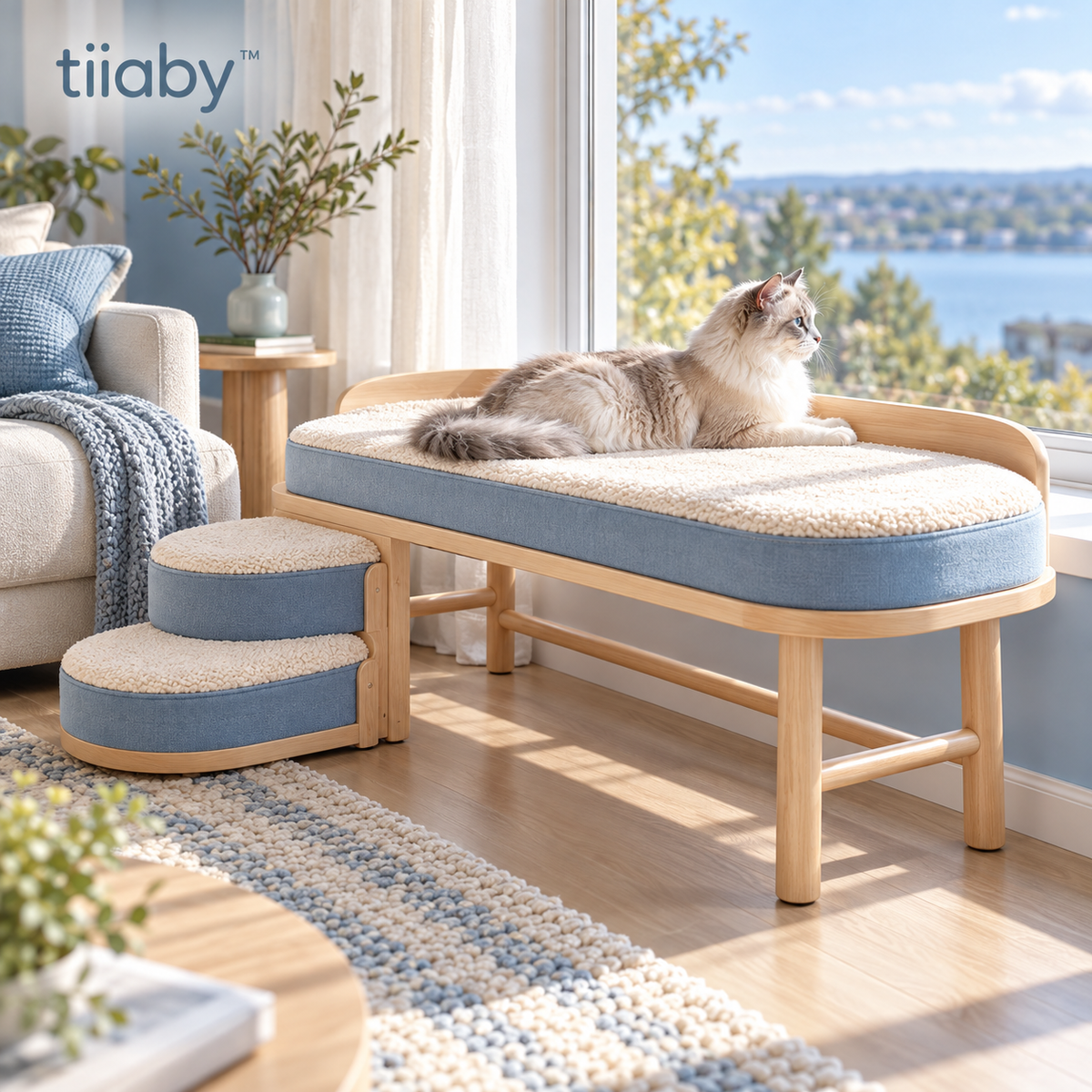 tiiaby Sunstep Window Lounge Bench main lifestyle image