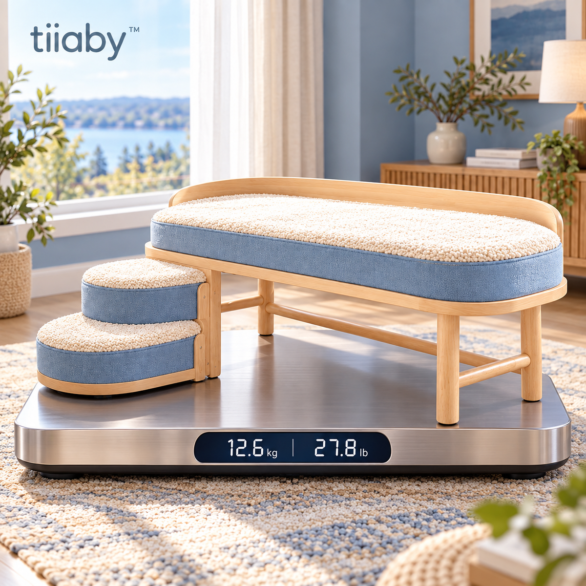 tiiaby Sunstep Window Lounge Bench weight reference