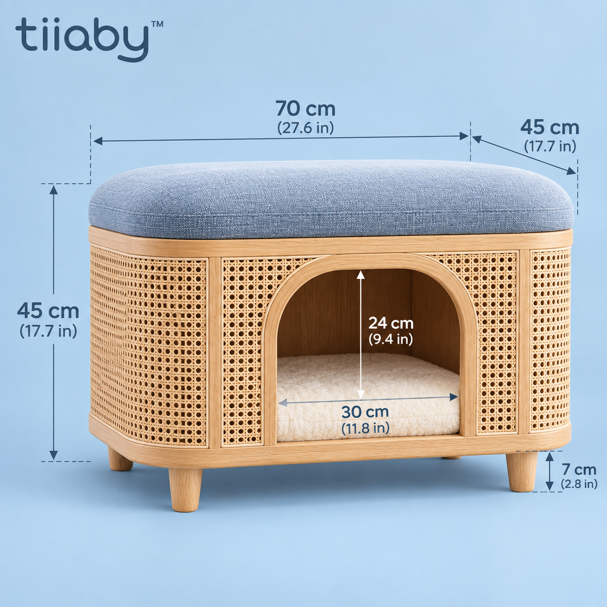 tiiaby MeadowClimb Cat Tower dimensions