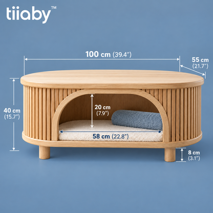 tiiaby FlowCove Tunnel Coffee Table dimensions