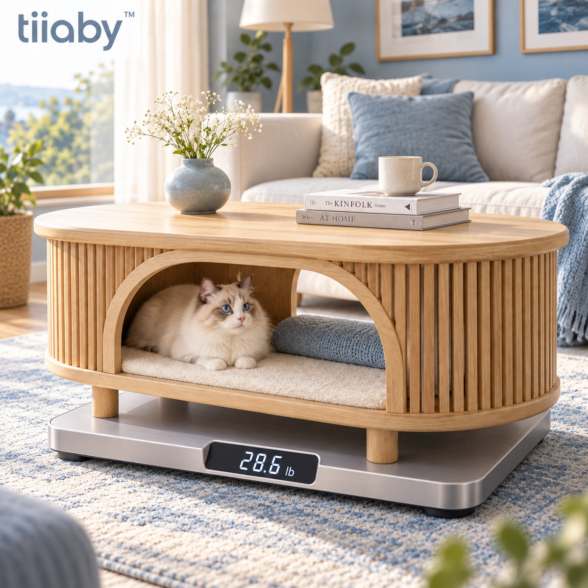 tiiaby FlowCove Tunnel Coffee Table weight reference