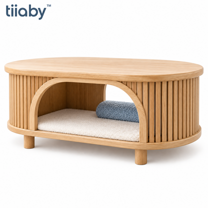 tiiaby FlowCove Tunnel Coffee Table white background product image