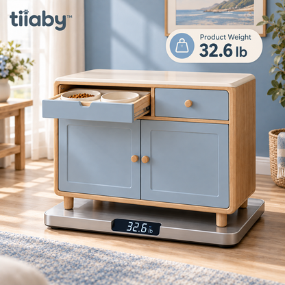 tiiaby Pantry Pet Feeding Console weight reference