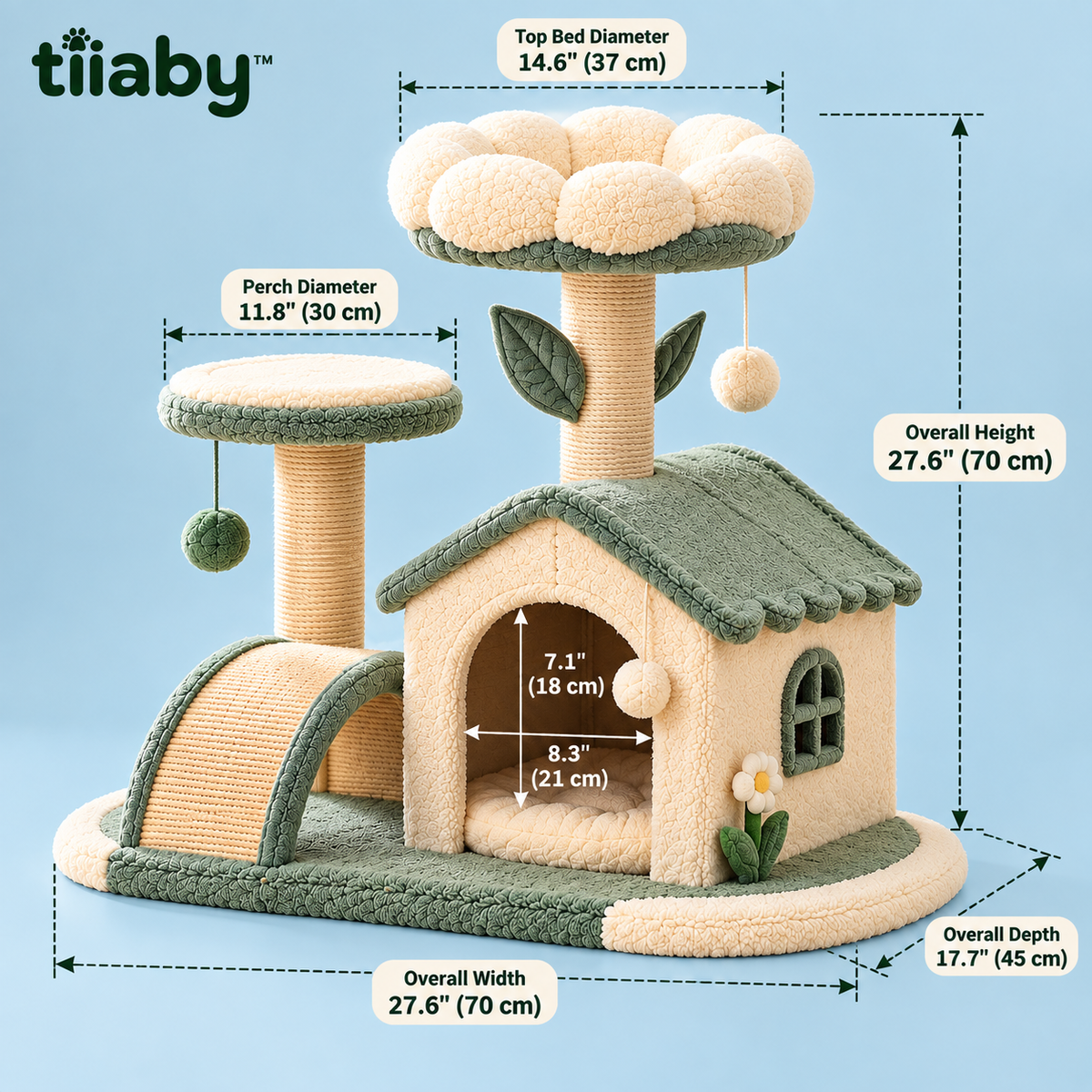 tiiaby pet furniture 12 dimensions