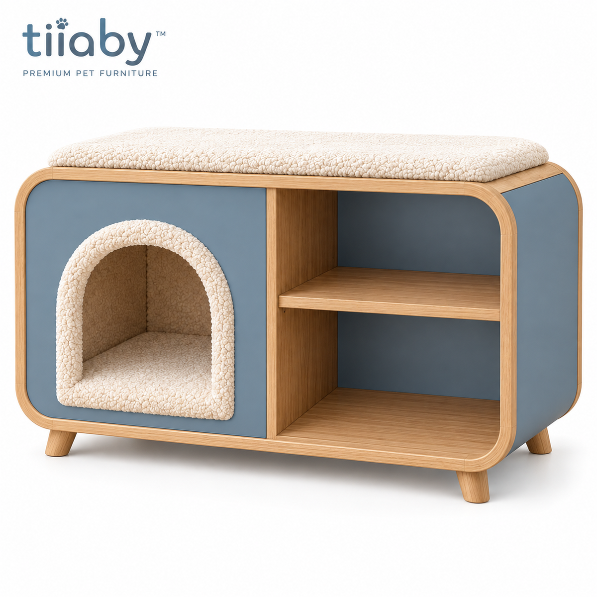 tiiaby WillowCove Pet Lounge white background