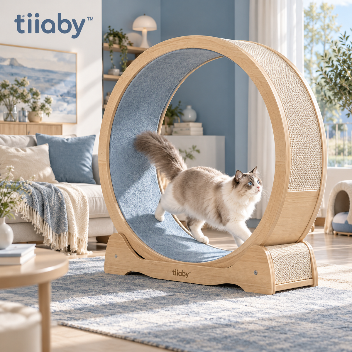 tiiaby AeroStride Cat Exercise Wheel main image